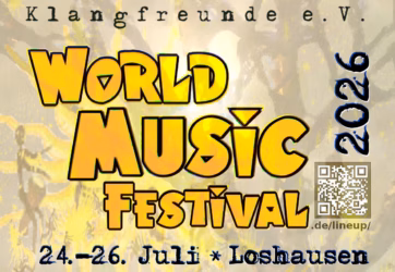 Tickets, Loshausen, World Music Festival, Location, Fragen - Antworten: Klangfreunde e.V.: World Music Festival 2026 vom 24.-26. Juli